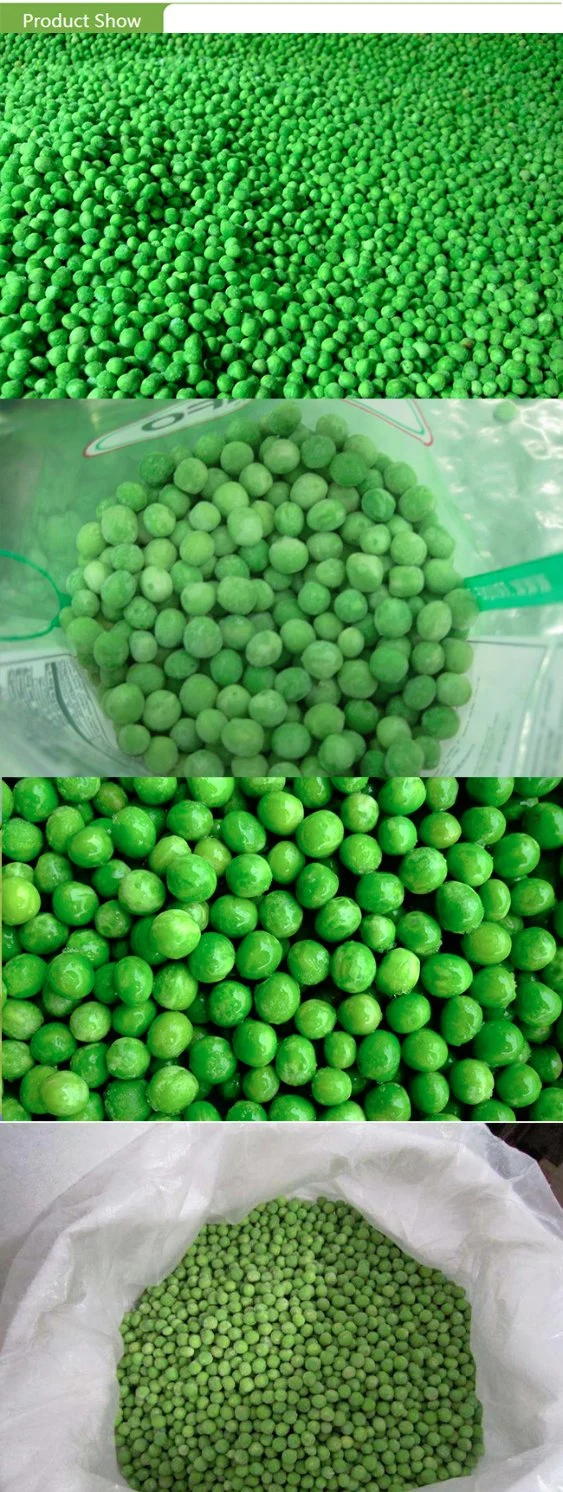 Brc a Approved China IQF Frozen Green Peas in Bulk Retail Packing